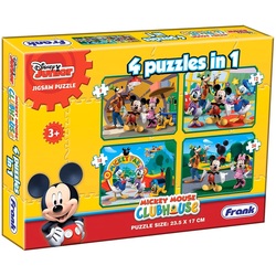 Frank Mickey Mouse CLUBHOUSE 4 Puzzle in 1 - 12901